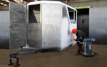 Caseta en pintura